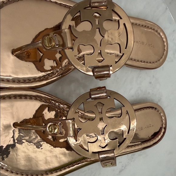 Tory Burch Metallic Gold Sandals - Picture 3 of 3